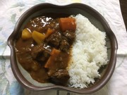トマトジュースで濃厚ビーフカレーの写真