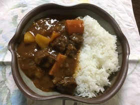 トマトジュースで濃厚ビーフカレー