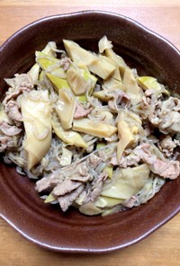 豚肉と真竹の煮物