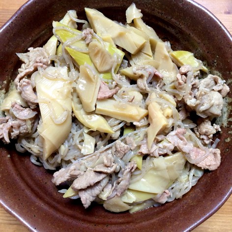 豚肉と真竹の煮物