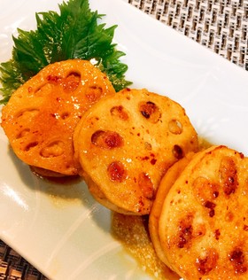 超簡単!鶏つくねのれんこんはさみ焼き