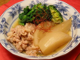 簡単に!かぶと豚肉の治部煮風
