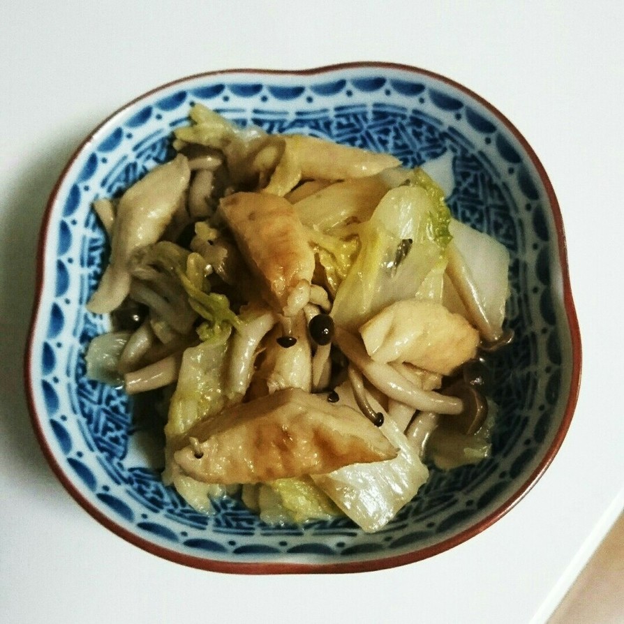 白菜と笹かまの炒め煮の画像