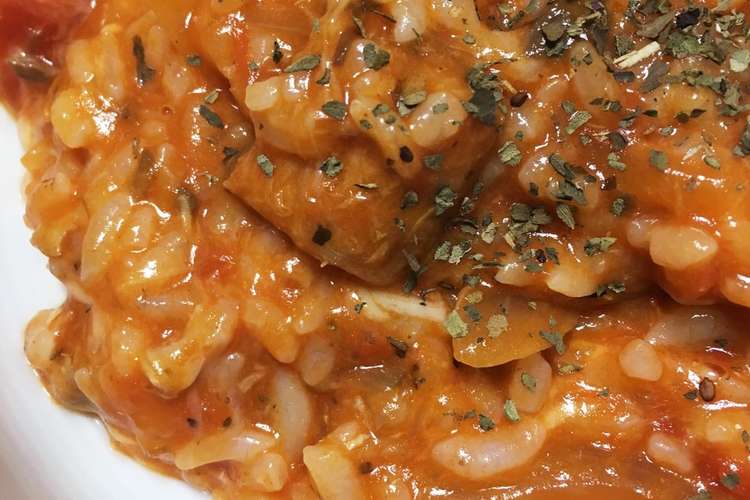 リメイク 鯖缶とトマト缶の簡単リゾット レシピ 作り方 By aap クックパッド 簡単おいしいみんなのレシピが350万品