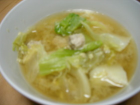 キャベツがおいしいすうぷ