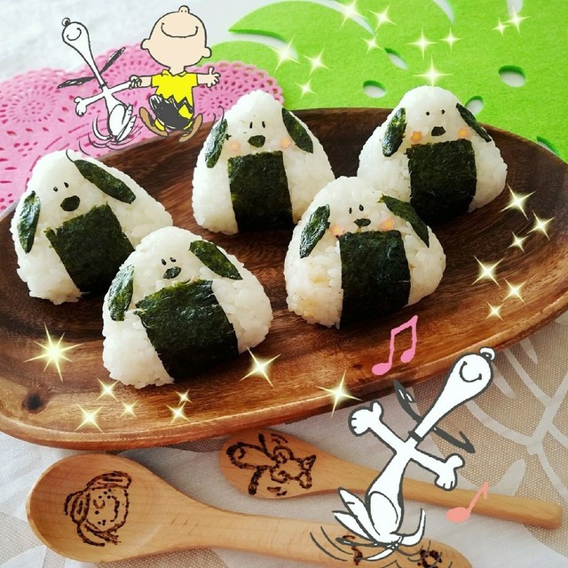 スヌーピーおにぎり カレー レシピ 作り方 By Mickey ラブ クックパッド 簡単おいしいみんなのレシピが355万品