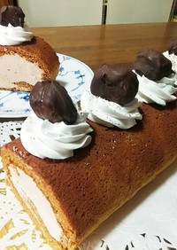 マロンロールケーキ