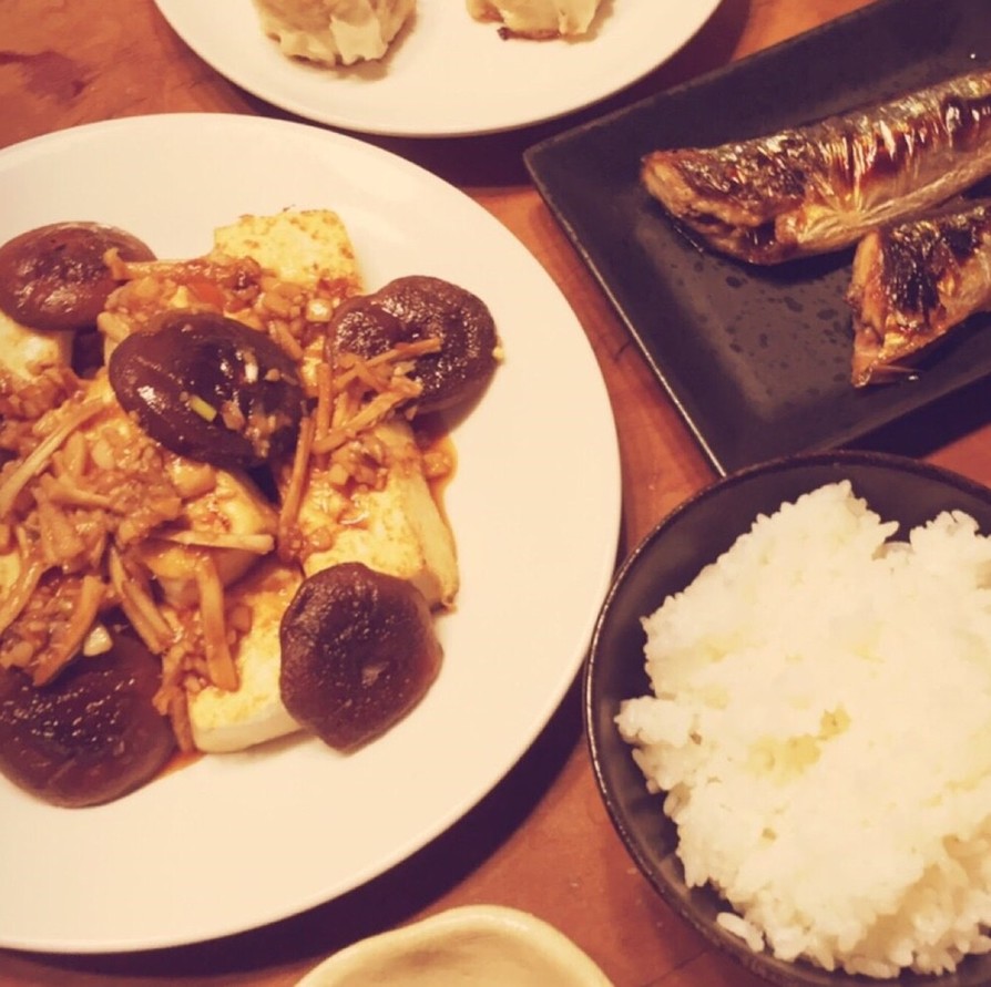 豆腐と椎茸のステーキの画像