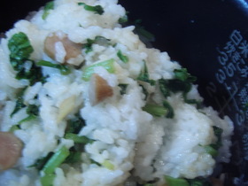 炒飯?!大根の葉ごはん