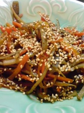 冷蔵庫掃除に・・きんぴらごぼう