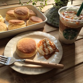 再現♡スタバ風バターミルクビスケット!