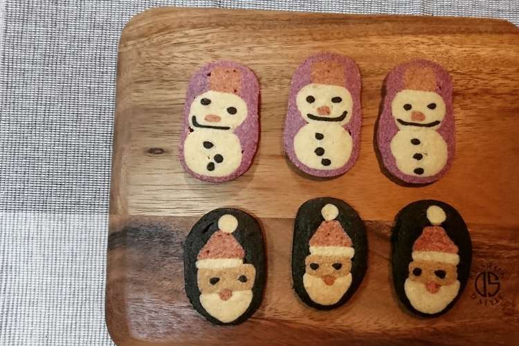アイスボックスクッキー サンタと雪だるま レシピ 作り方 By Agekoubou クックパッド 簡単おいしいみんなのレシピが349万品