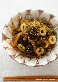 The 和食！きざみ昆布とちくわの煮物