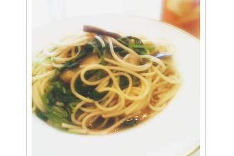 サラダほうれん草とナスのスープパスタ レシピ 作り方 By Vanishifo クックパッド 簡単おいしいみんなのレシピが366万品
