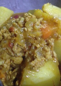 ナイジェリア風ひき肉と野菜のスープ2