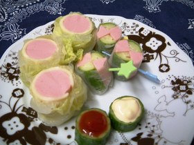 魚肉ソーセージの簡単オードブル♪