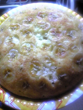 ふわふわ♪炊飯器でバナナ蒸しパン♪