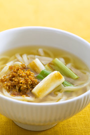 ネギと生姜佃煮のトロミうどんの写真