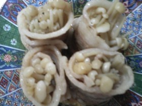 超簡単♪えのきと豚肉のレンジ蒸し巻き♪