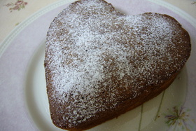 全卵で♪ 簡単♪ ハートチョコケーキ