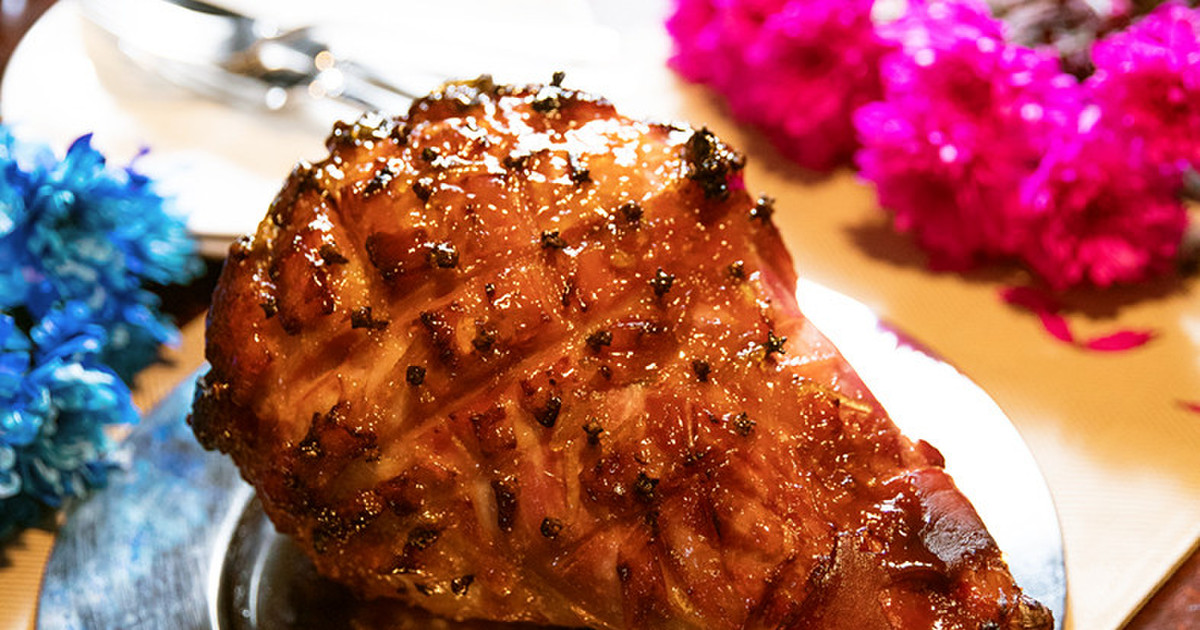 骨付きハムでクリスマスのグレイズド ハム レシピ 作り方 By ネヴィちゃん クックパッド
