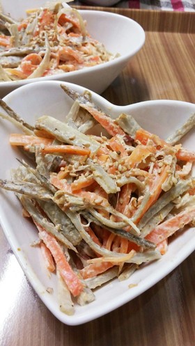 レンジのみ‼癖になる鰹節のごぼうサラダ♪
