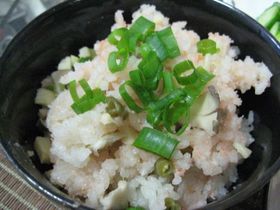 かなりおいしい明太子入り炊き込みご飯