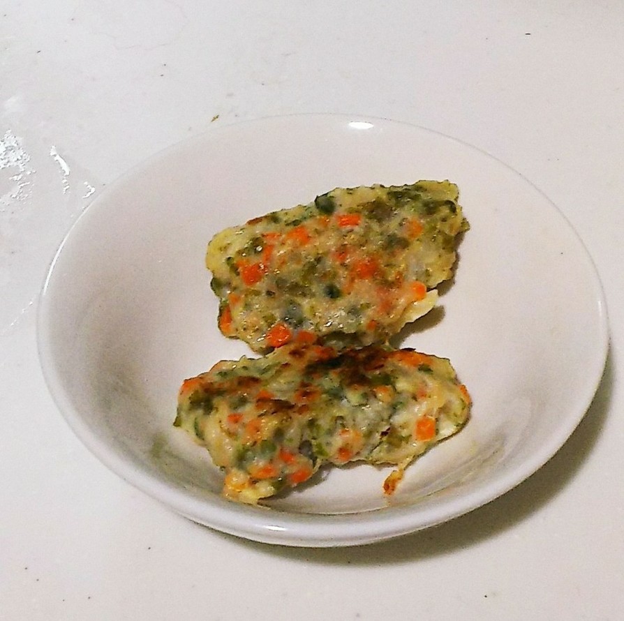 【離乳食中期〜】野菜たっぷりハンバーグの画像