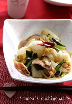 おこげ風。 揚げ餅の中華あんかけ