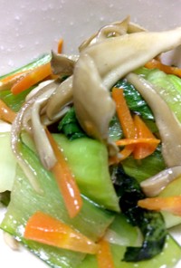 舞茸と青梗菜のシンプル炒め