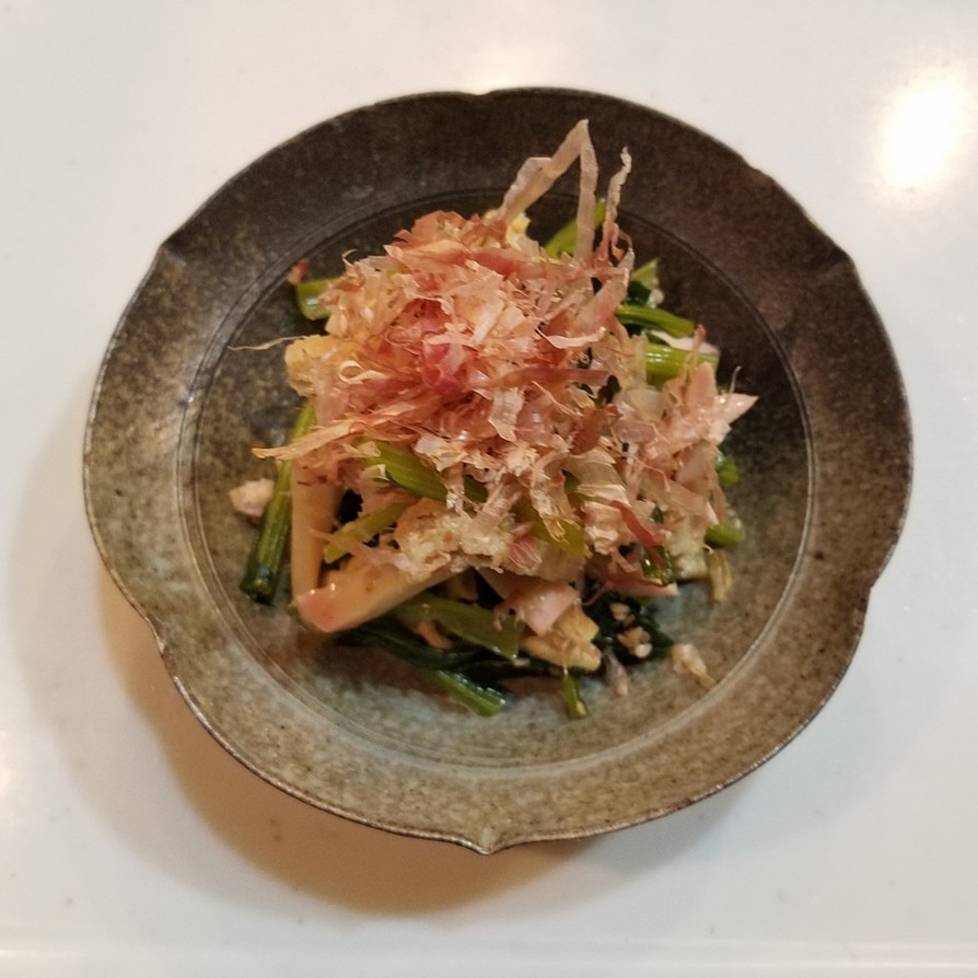 小松菜とかまぼこの煮浸しの画像