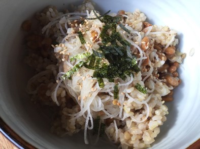 納豆と刺身のツマのご飯（リメイクレシピ）の写真