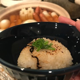 お鍋シメ♡鍋つゆ 焼きおにぎり出汁茶漬け
