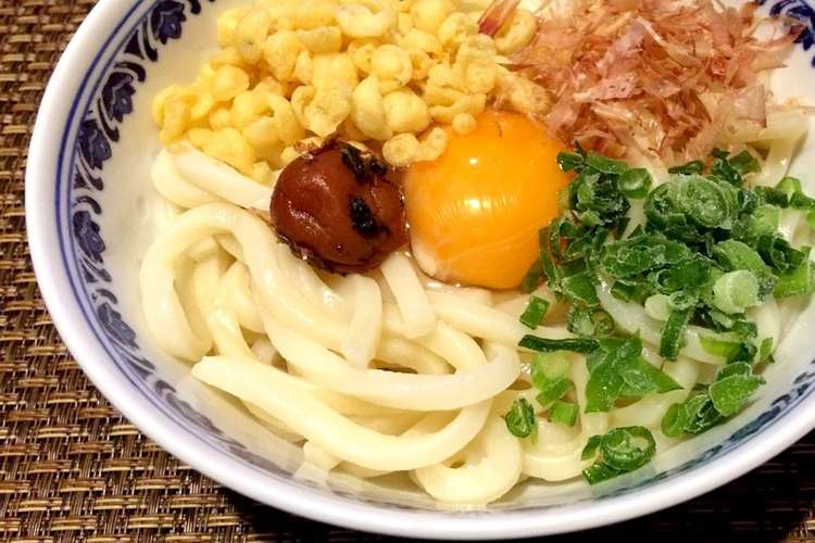白だしと梅で簡単さっぱり 釜玉うどん レシピ 作り方 By Harukkoro クックパッド 簡単おいしいみんなのレシピが366万品