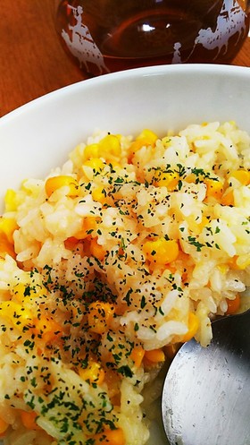 時短でランチ☆コーンバターチャーハン☆