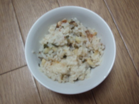 冷え性解消ごはん(梅バージョン)