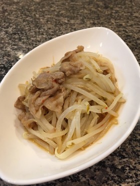 電子レンジでチン♪豚もやし