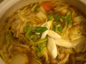 カレーのルウを使った簡単美味なカレー鍋!