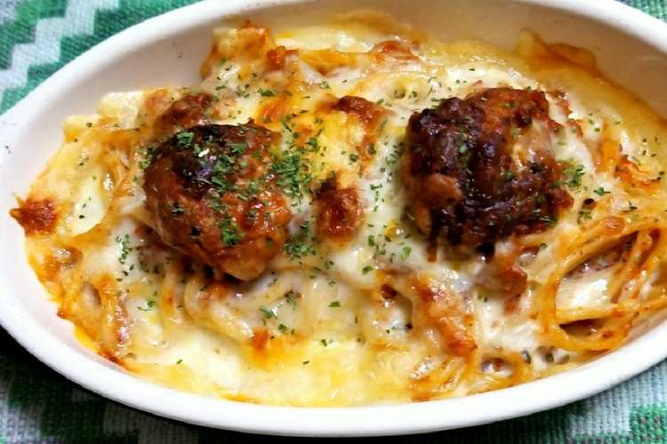 ミートボールパスタのチーズ焼き レシピ 作り方 By 春菜食堂y クックパッド 簡単おいしいみんなのレシピが360万品