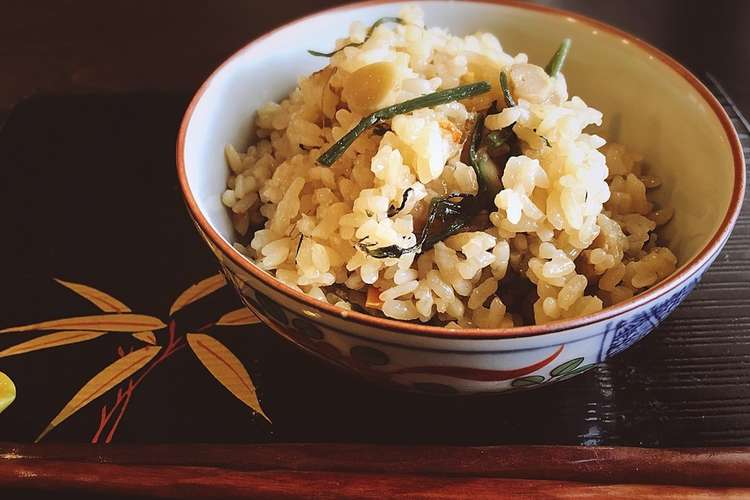 山菜おこわ 炊飯器で再現 デパ地下の味 レシピ 作り方 By Little Darling クックパッド
