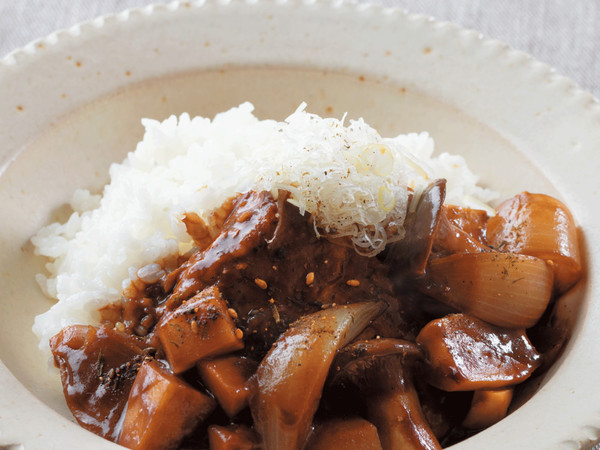 かじきの赤みそシチューかけご飯