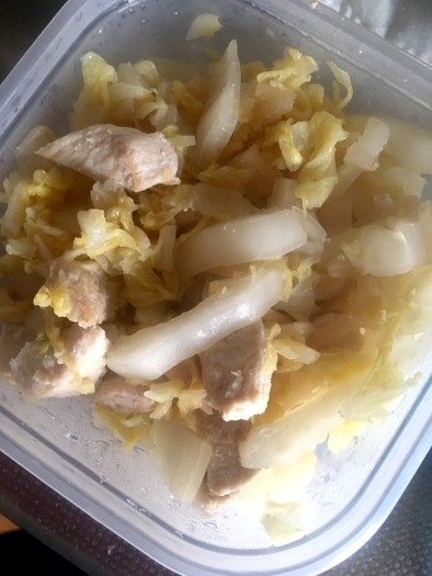 白菜と鶏胸肉の塩レモン炒め◎の写真