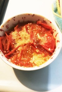 レンジで簡単！トマトだけの簡単スープ