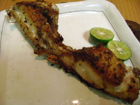 ブリかまの塩・胡椒焼き