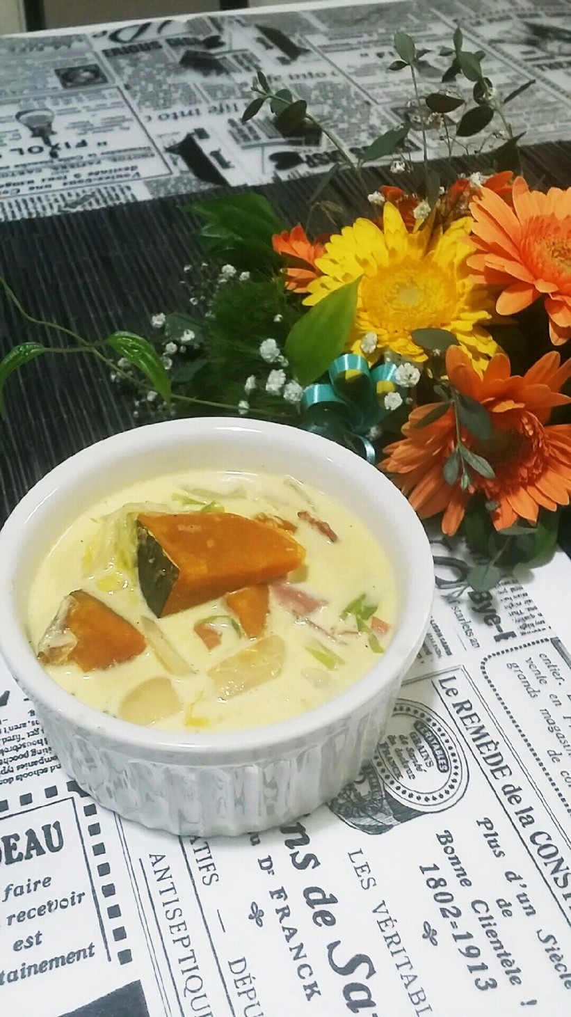 たっふり野菜のミルクスープの画像