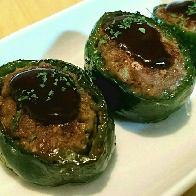 茄子入りピーマンの肉詰め レシピ 作り方 By り たん クックパッド 簡単おいしいみんなのレシピが363万品