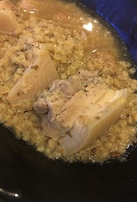 豚バラ肉とレンズ豆のフェンネル煮込み