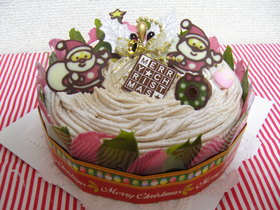 クリスマスケーキのデコに!!チョコの羽