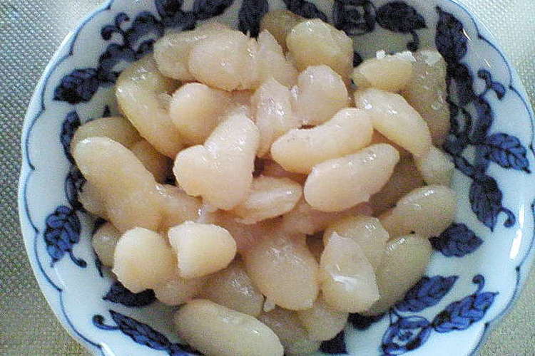 白豆で煮豆 レシピ 作り方 By 朔夜姫 クックパッド 簡単おいしいみんなのレシピが373万品
