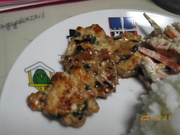 れんこんつくねバーグの写真